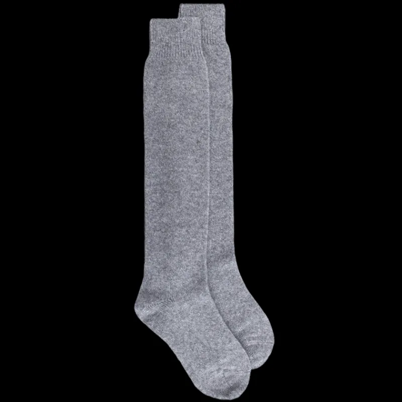 mibas_femme_douceur_en_la_0-3.webp Femme Doré Doré Chaussettes Hautes^Mi-bas femme Douceur en laine et cachemire - Gris oxford