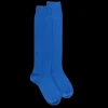 Femme Doré Doré Chaussettes Hautes^Mi-bas femme Douceur en laine et cachemire - Bleu France