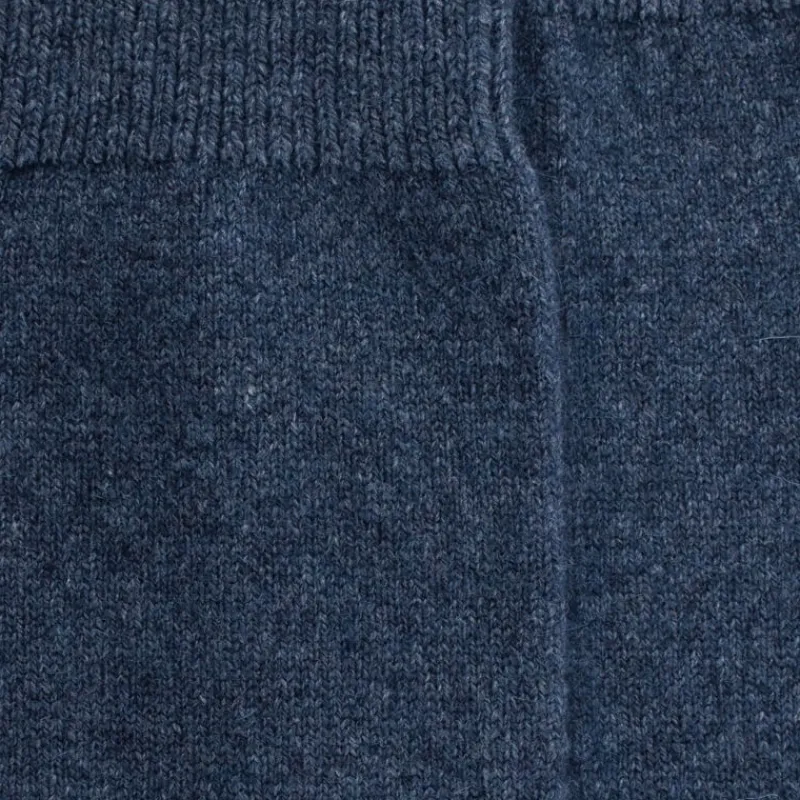 mibas_femme_douceur_en_la_1-2.webp Femme Doré Doré Chaussettes Hautes^Mi-bas femme Douceur en laine et cachemire - Bleu corsaire