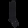 Femme Doré Doré Chaussettes Hautes^Mi-bas femme en coton égyptien -
