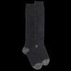 Femme Doré Doré Chaussettes Hautes^Mi-bas femme en laine polaire - Gris anthracite & Gris oxford
