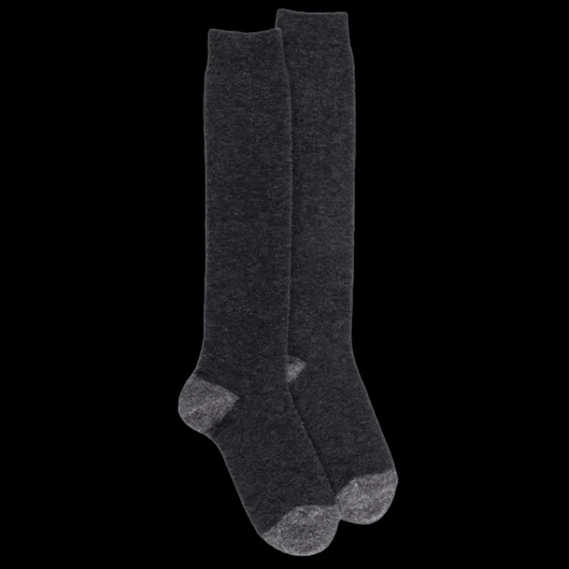 mibas_femme_en_laine_pola_0-3.webp Femme Doré Doré Chaussettes Hautes^Mi-bas femme en laine polaire - Gris anthracite & Gris oxford