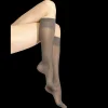 Femme Doré Doré Chaussettes Hautes^Mi-bas femme Matité Tonique 40 deniers - Gris minerai