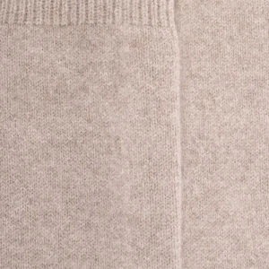 Femme Doré Doré Chaussettes Hautes^Mi-bas homme douceur en laine et cachemire - Beige chrysalide