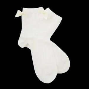 Enfant Doré Doré Socquettes^Socquette enfant tulle et noeud - Givre