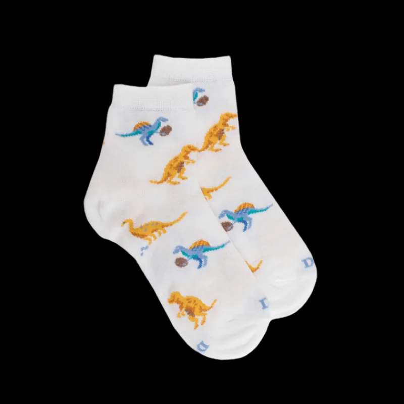 socquettes_courtes_pour_e_0-1.webp Enfant Doré Doré Socquettes^Socquettes courtes pour enfants en fil d'Ecosse à motifs de dinosaures -