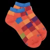 Enfant Doré Doré Socquettes^Socquettes enfant à carreaux en coton - Rouge