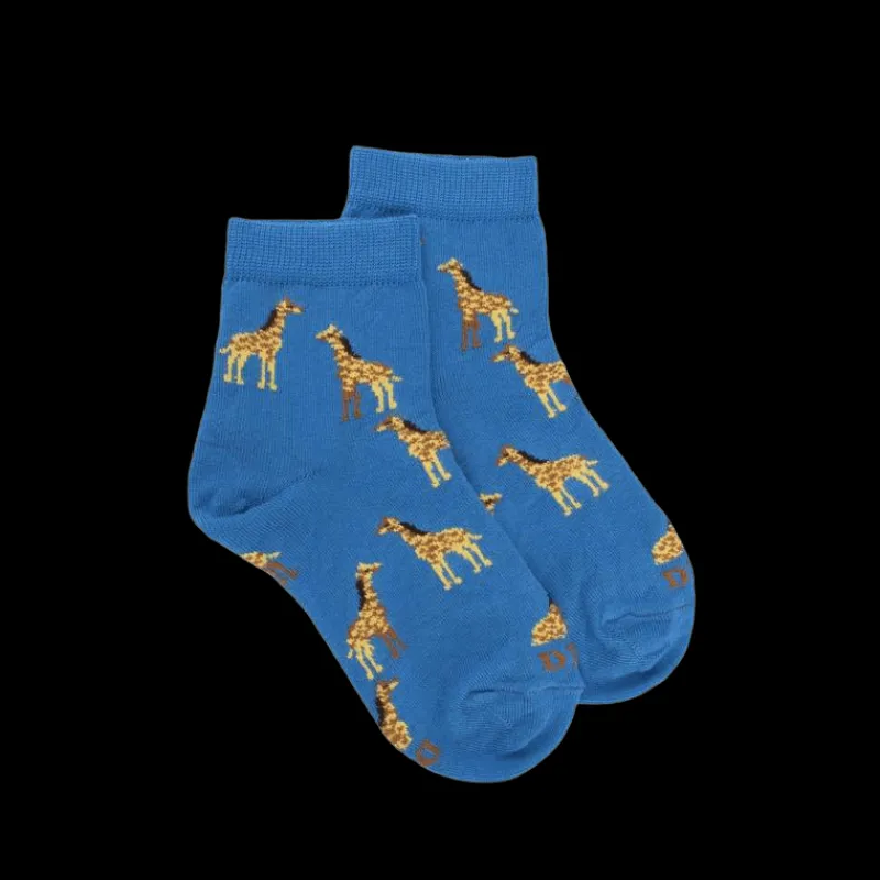 socquettes_enfant_en_coto_0-11.webp Enfant Doré Doré Socquettes^Socquettes enfant en coton à motifs girafes - Bleu Bassin