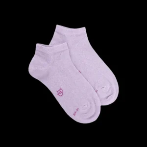 Enfant Doré Doré Socquettes^Socquettes enfant en coton avec effet brillant - Violet Crocus