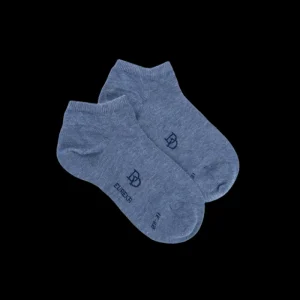 Enfant Doré Doré Socquettes^Socquettes enfant en coton égyptien - Bleu jean clair