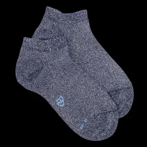 Enfant Doré Doré Socquettes^Socquettes enfant en coton et effet brillant lurex - Bleu marine