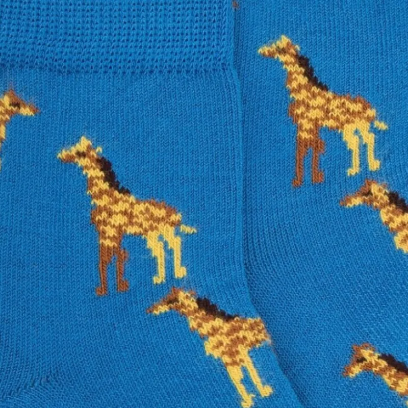 socquettes_enfant_en_coto_1-10.webp Enfant Doré Doré Socquettes^Socquettes enfant en coton à motifs girafes - Bleu Bassin