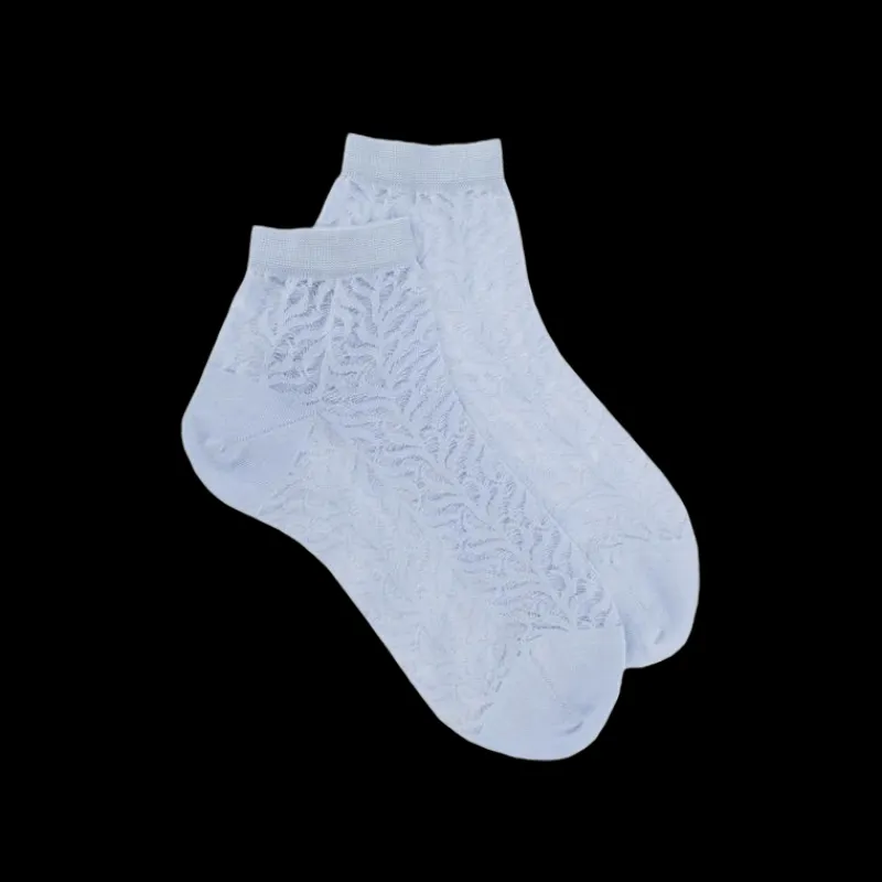 socquettes_femme_ajoures__0-6.webp Femme Doré Doré Socquettes^Socquettes femme ajourées en fil d'Écosse - Bleu Vague