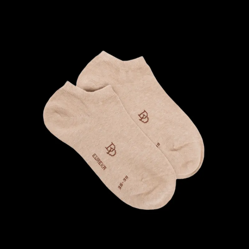 socquettes_femme_en_coton_0-10.webp Femme Doré Doré Socquettes^Socquettes femme en coton égyptien - Beige Sable