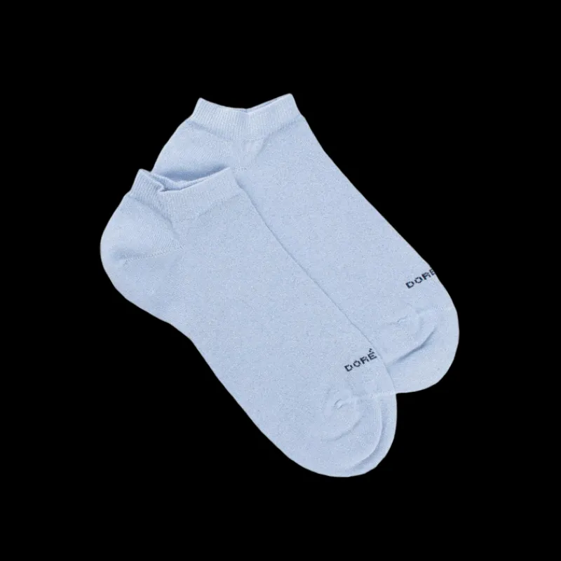socquettes_femme_en_coton_0-2.webp Femme Doré Doré Socquettes^Socquettes femme en coton avec effet brillant - Bleu Vague