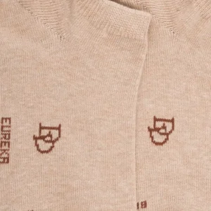 Femme Doré Doré Socquettes^Socquettes femme en coton égyptien - Beige Sable
