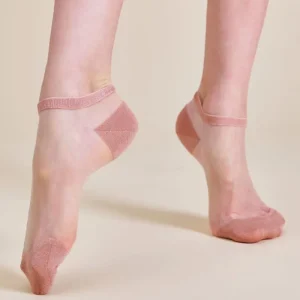 Femme Doré Doré Socquettes^Socquettes femme en polyamide avec pointes et talons lurex -