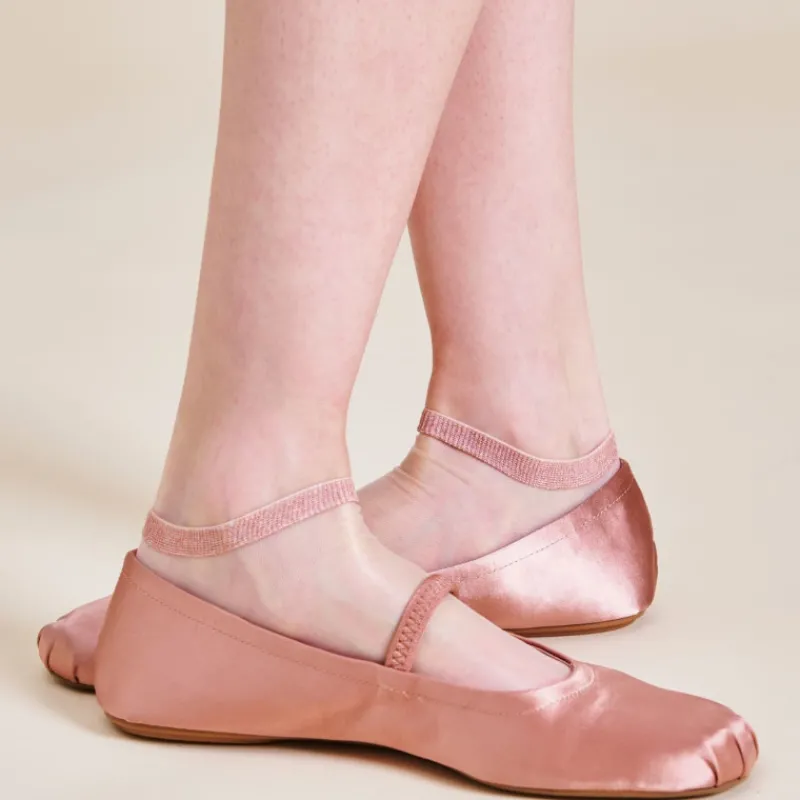 socquettes_femme_en_polya_2.webp Femme Doré Doré Socquettes^Socquettes femme en polyamide avec pointes et talons lurex -