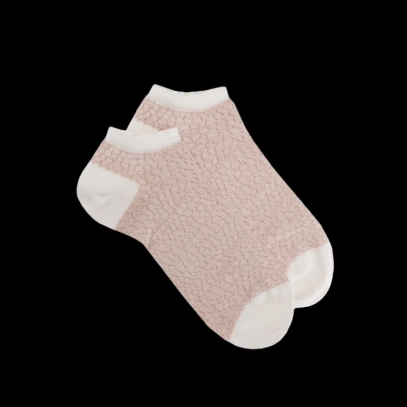 socquettes_pour_femmes_en_0-11.webp Femme Doré Doré Socquettes^Socquettes pour femmes en fil d'Ecosse à motifs crocodile - Blanc Givre