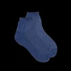 Femme Doré Doré Socquettes^Socquettes pour femmes en fil d'Ecosse avec transparents - Bleu Voilier