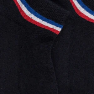 Enfant Doré Doré Socquettes^Socquettes sportifs en coton éponge pour enfants - Bleu marine foncé