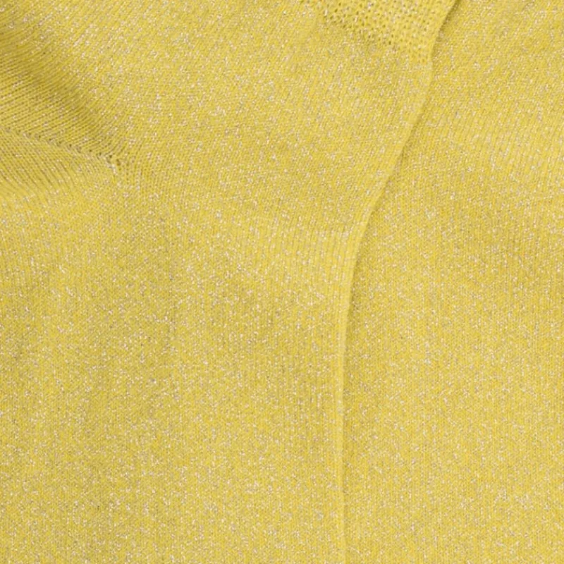 soquettes_femme_en_coton__1-3.webp Femme Doré Doré Socquettes^Soquettes femme en coton avec effet brillant -