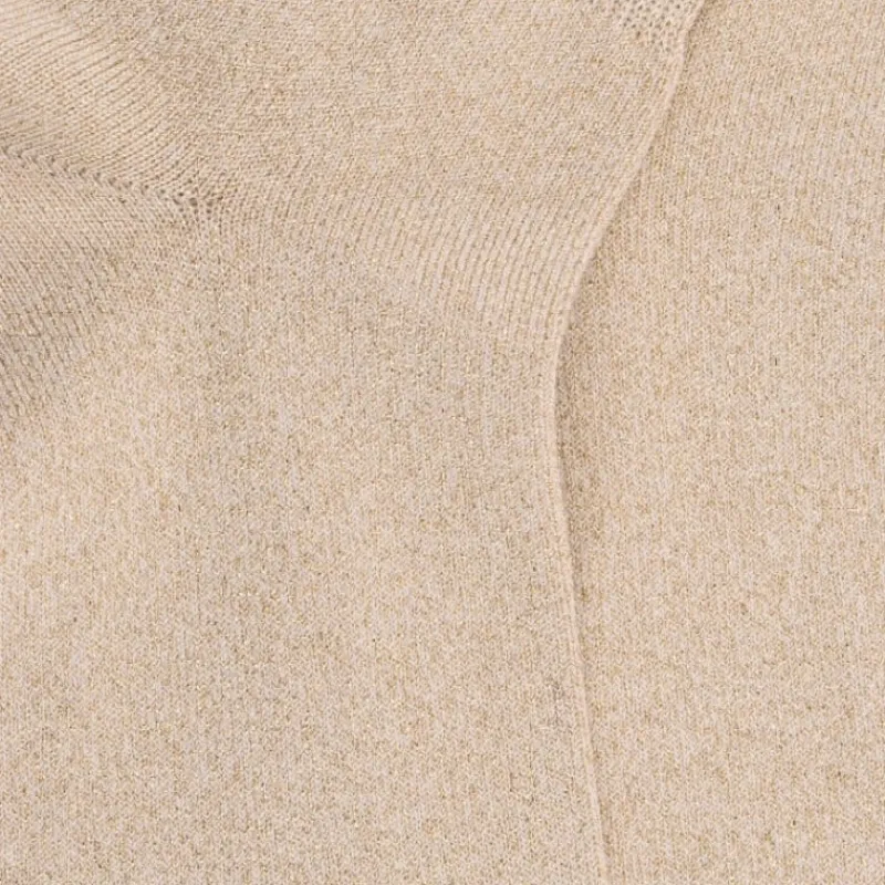 soquettes_femme_en_coton__1-5.webp Femme Doré Doré Socquettes^Soquettes femme en coton avec effet brillant - Beige Désert